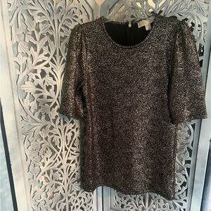 MICHAEL KORS BLACK & GOLD TOP